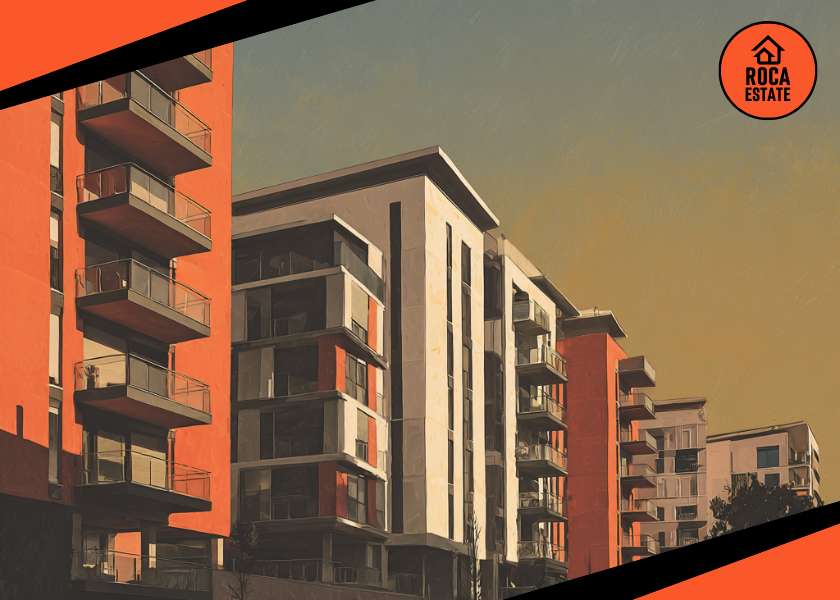 New residential development in Porto with mid-rise apartments, reflecting growth trends in the Portuguese real estate market.