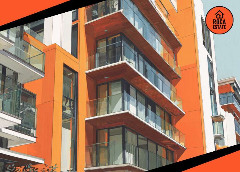 Modern apartment building in Lisbon under clear skies, representing the growth of Portugal mortgage rates and the appeal of new real estate investments in the country’s urban property market.