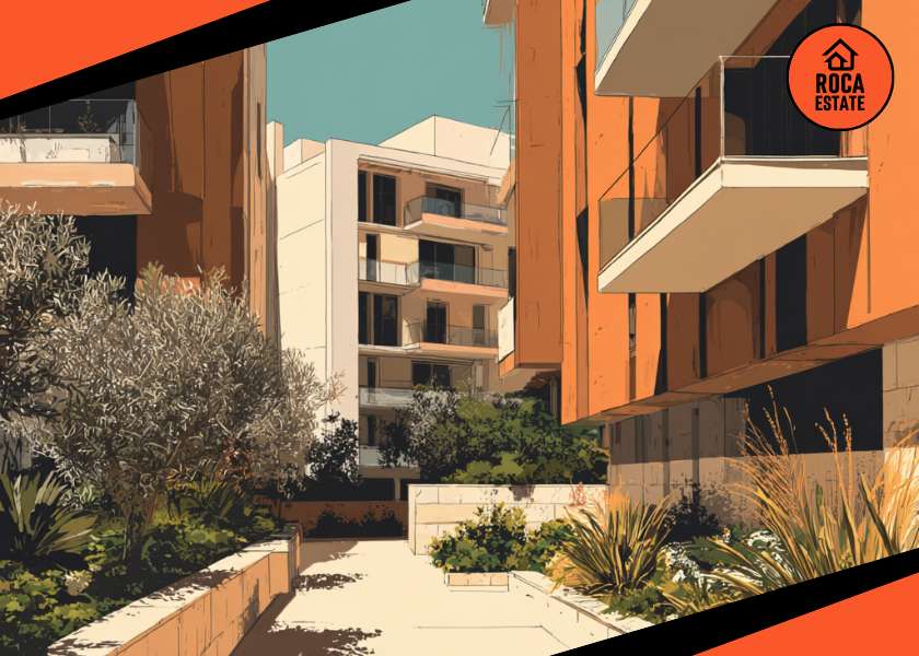 Modern apartment buildings in a new Lisbon residential development area, representing Portugal Real Estate Investment opportunities in contemporary urban housing.